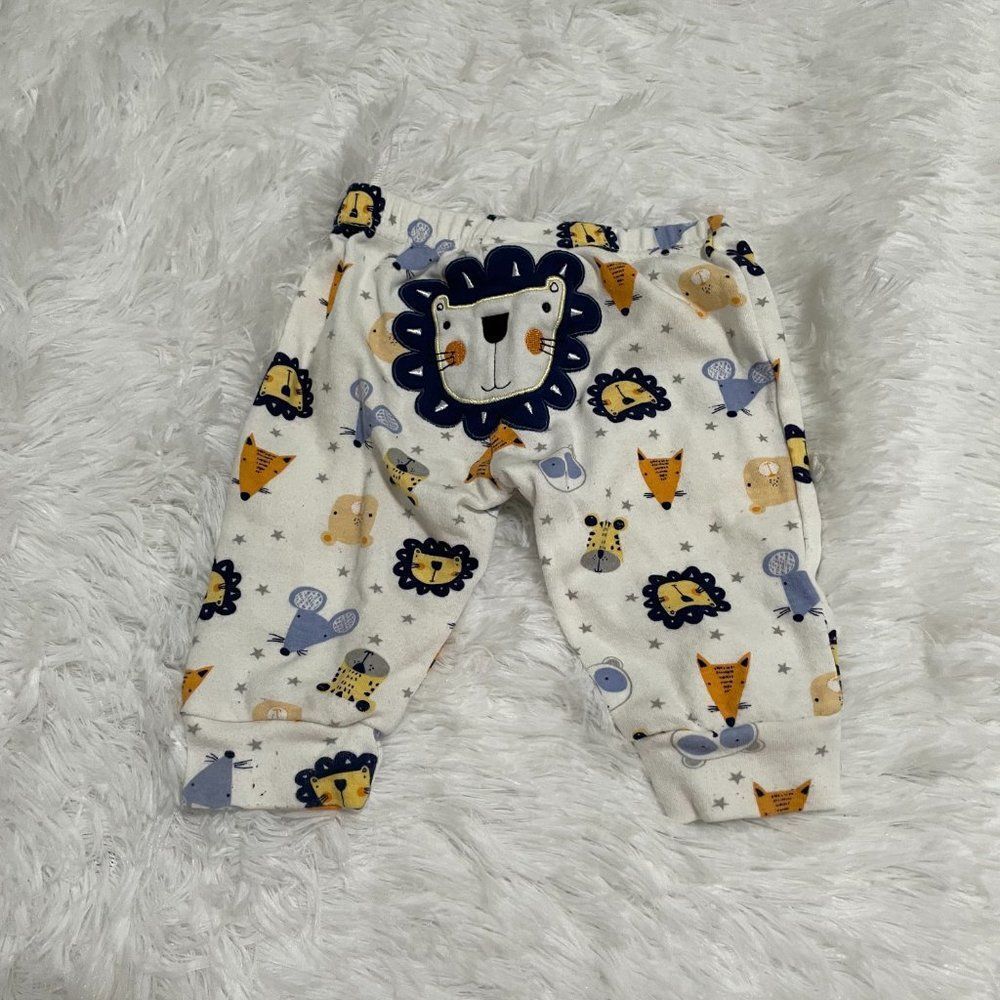 3/$10 Baby Kiddiezoom Lion Pants Size 3 Months - Picture 4 of 4